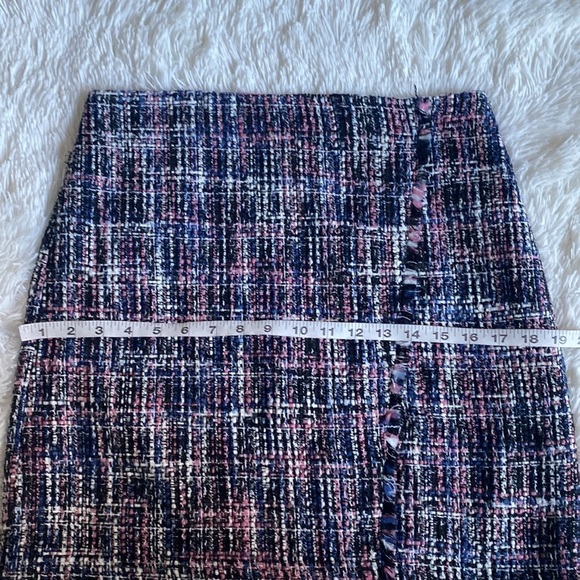 Loft Woven tweed faux wrap skirt - Picture 6 of 7